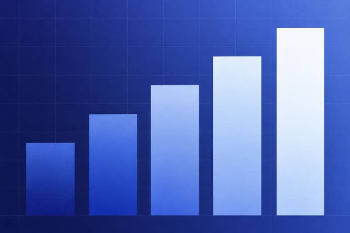 Abstract diagram representing BEV registrations rising year on year.