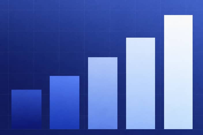 Abstract diagram representing passenger-vehicle export growth.