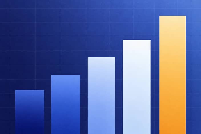 Abstract diagram accompanying "September 2026 At A Glance: Units Down 0.5%, Value Up 15.1%".